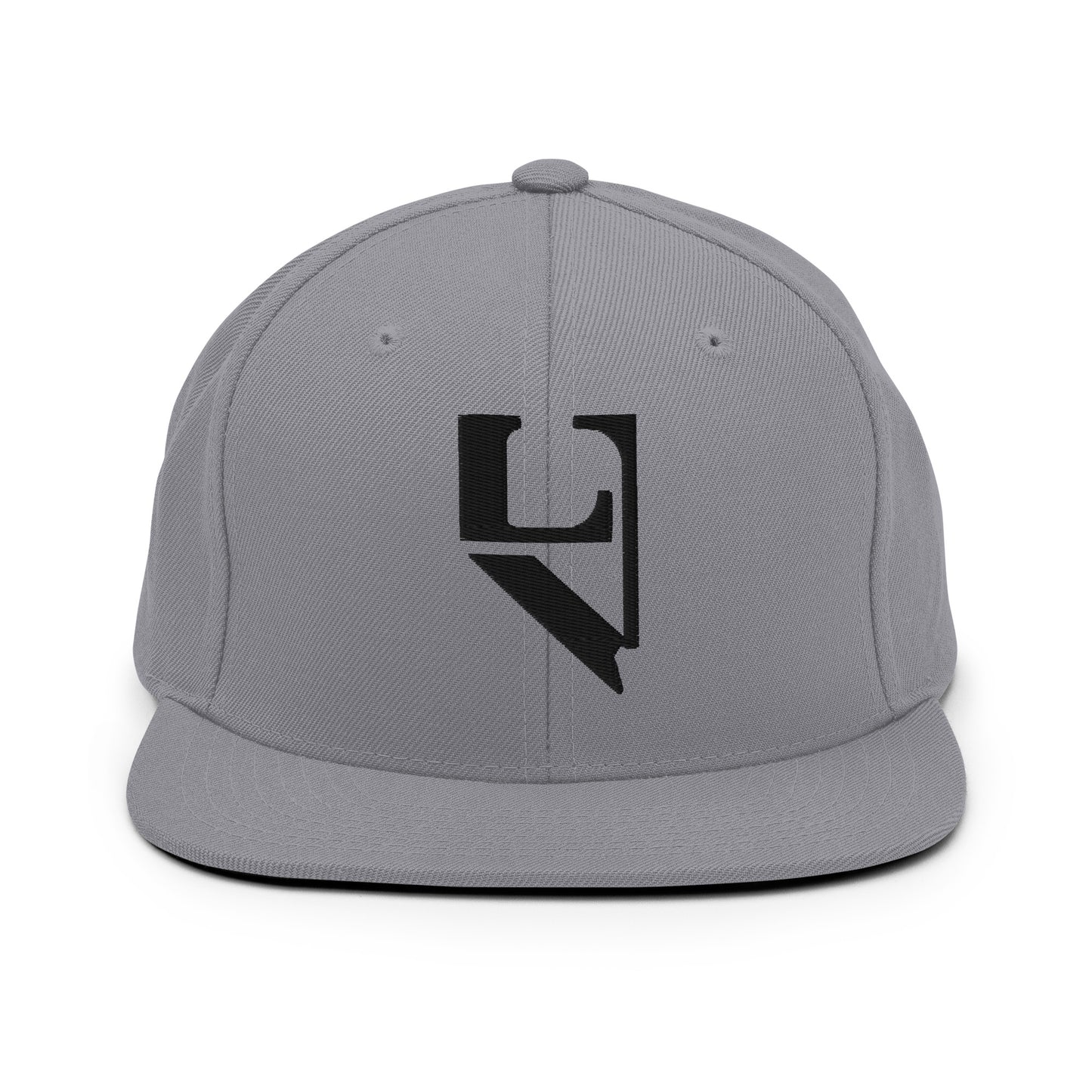 Black Embroidered LV Snapback